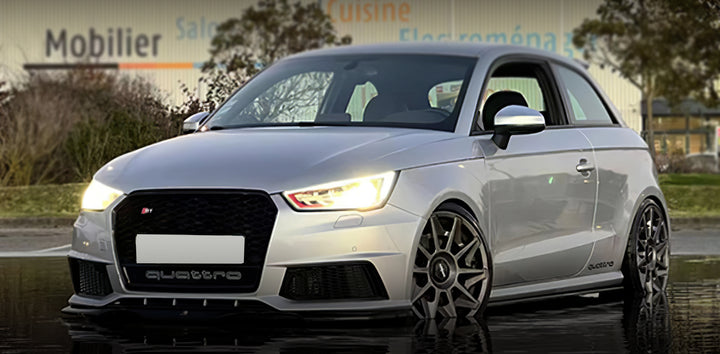 2016-2018 Audi RS1 Style Honeycomb Front Grille With Under Mesh For Audi A1 S1