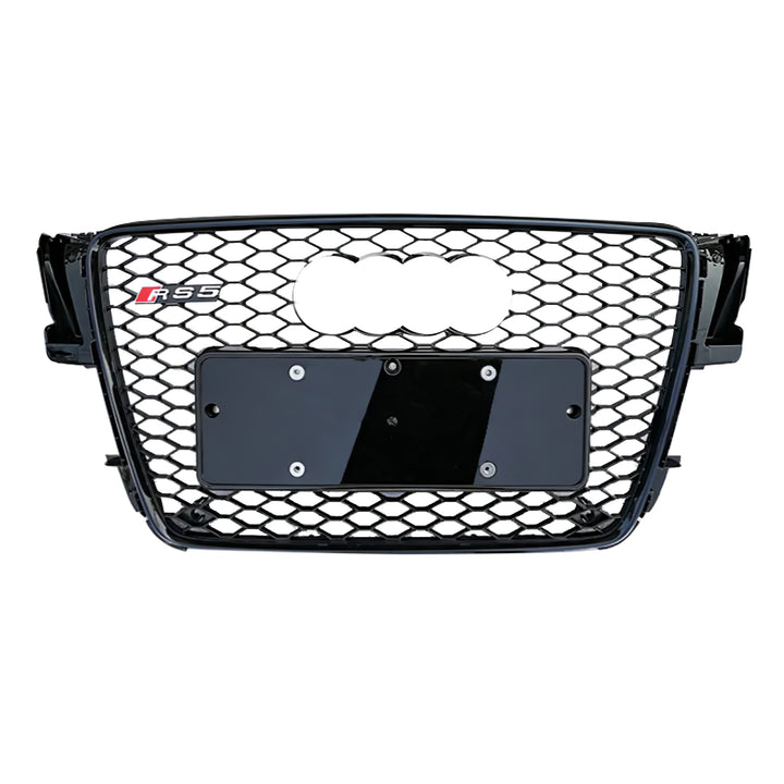 2009-2011 Audi RS5 Honeycomb Front Grille For Audi A5 S5 B8 With Black Emblem