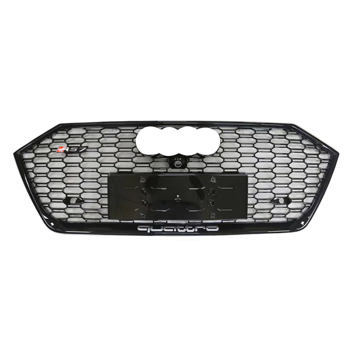 2019-2024 Audi RS7 Honeycomb Grille For Audi A7 S7 C8 With Black Emblem
