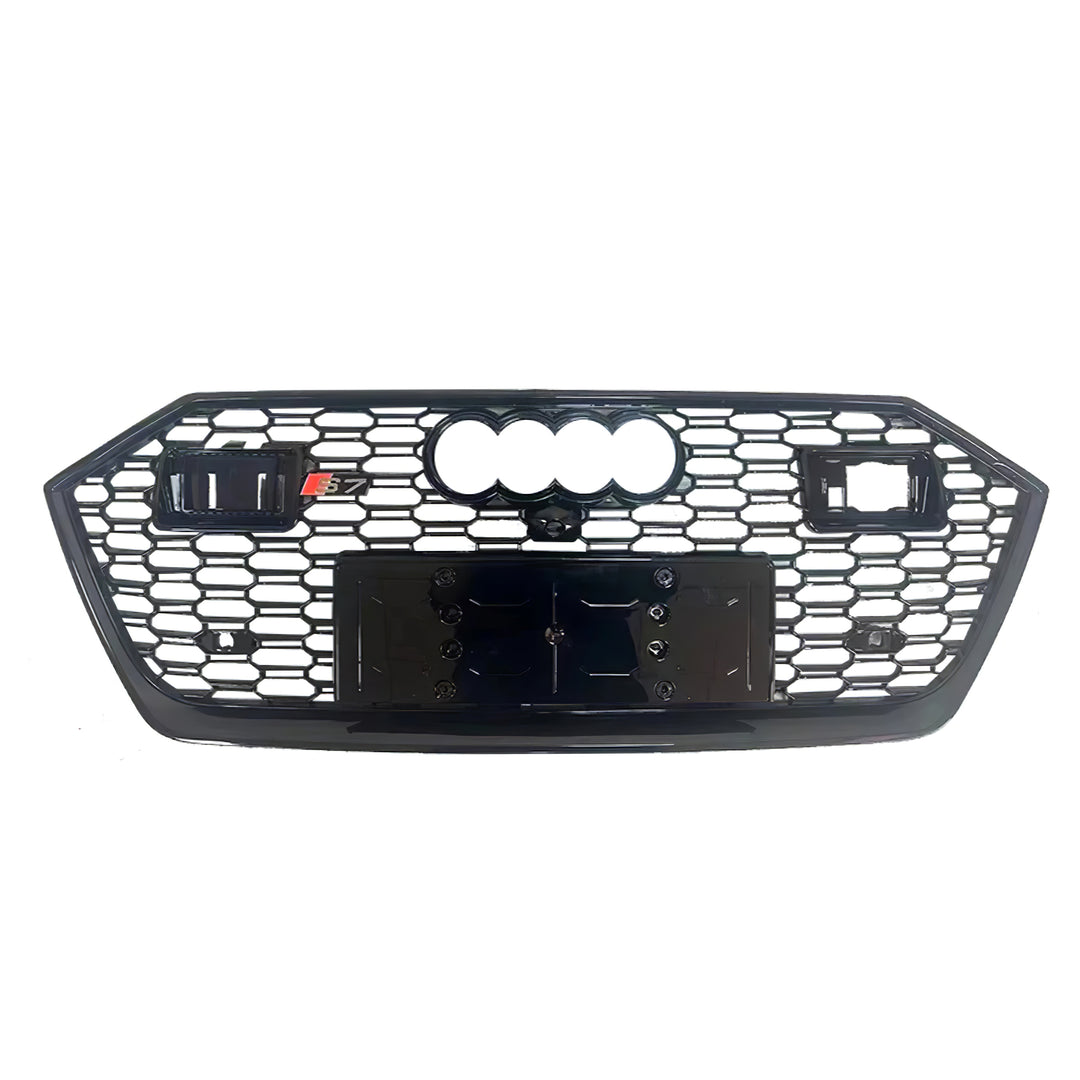 2019-2024 Audi RS7 Honeycomb Grille For Audi A7 S7 C8 With Black Emblem and ACC