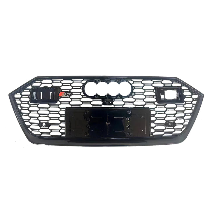 2019-2024 Audi RS7 Honeycomb Grille For Audi A7 S7 C8 With Black Emblem and ACC