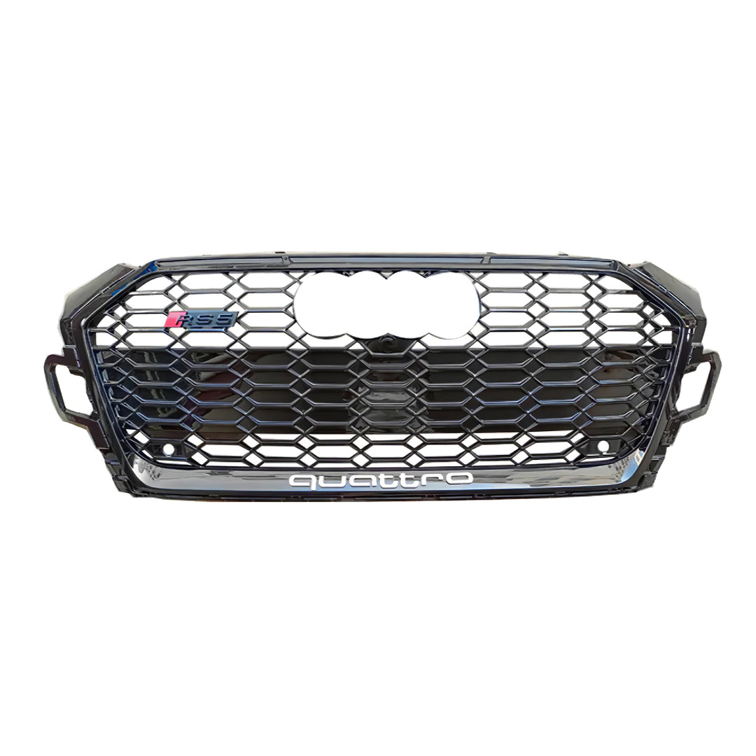 2020-2024 Audi RS5 Honeycomb Grille For Audi A5 S5 B9.5 With Black Emblem
