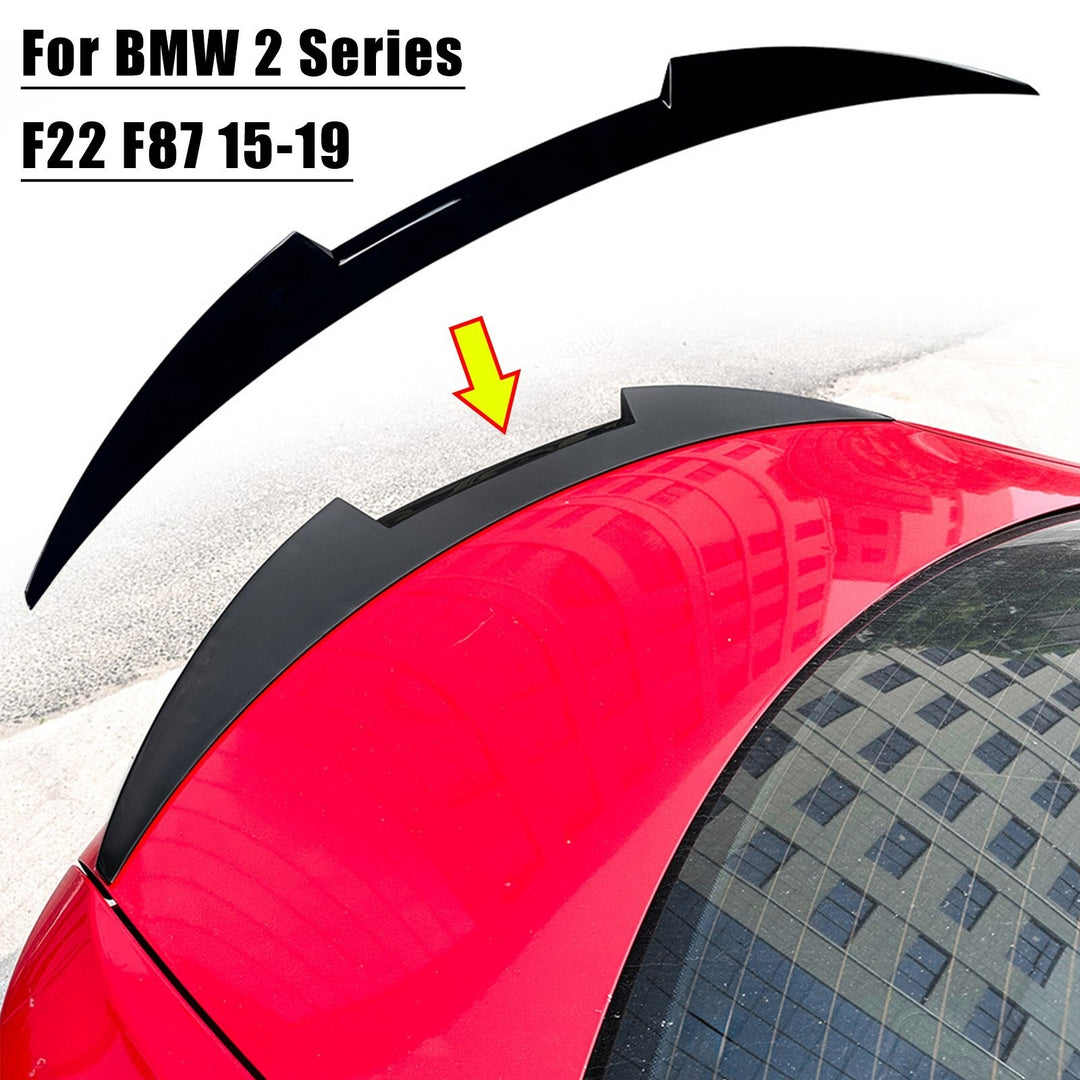 1x Rear Trunk Spoiler Lip Wing For BMW 2 Series F22 F87 2015-2019 18 Gloss Black