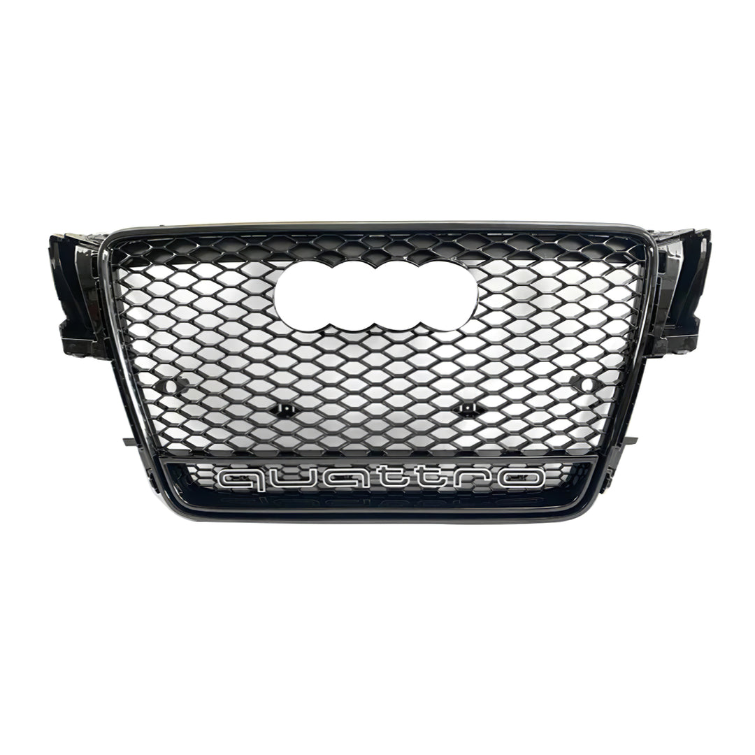 2008-2012 Audi RS4 Honeycomb Front Grille With Lower Mesh Quattro For Audi A4 S4 B8