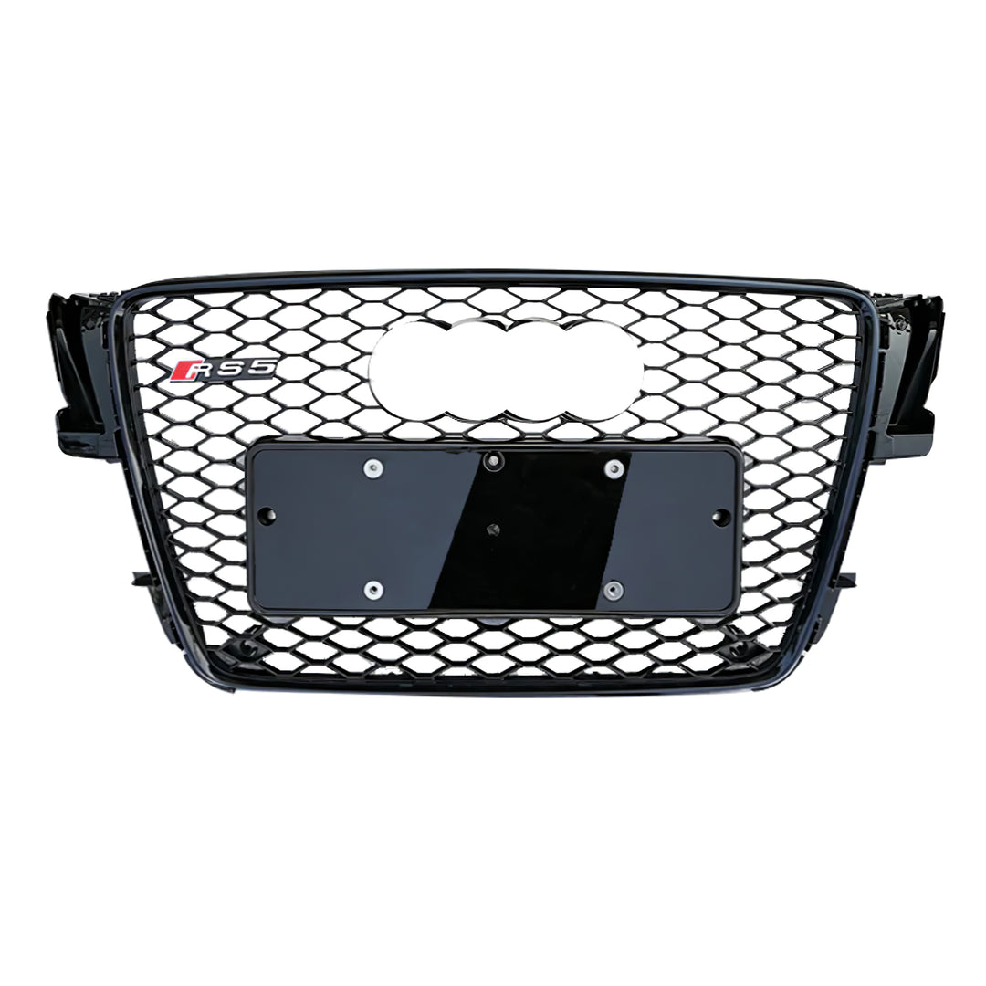 2009-2011 Audi RS5 Honeycomb Front Grille For Audi A5 S5 B8 With Black Emblem