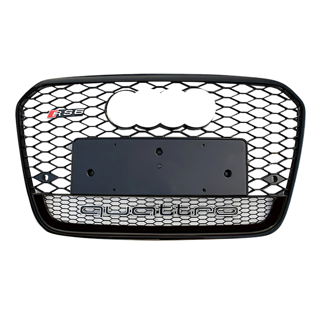 2012-2015 Audi RS6 Honeycomb Grille with Lower Mesh Quattro For Audi A6 S6 C7