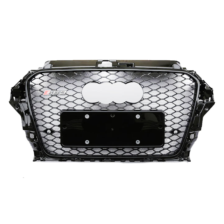 2013-2016 Audi RS3 Honeycomb Grille For Audi A3 S3 8V With Black Emblem