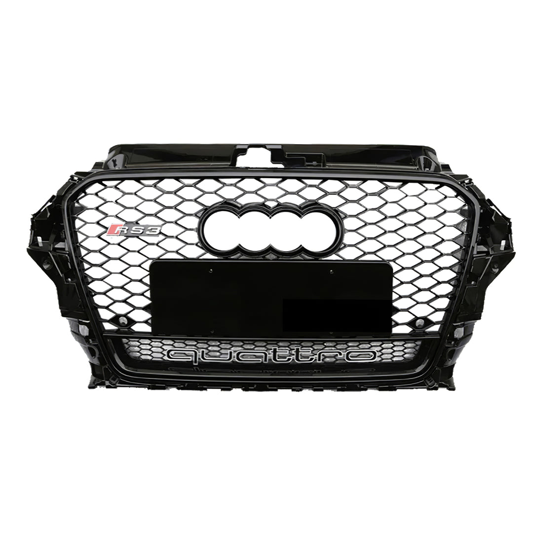 2013-2016 Audi RS3 Honeycomb Grille with lower mesh Quattro For Audi A3 S3 8V