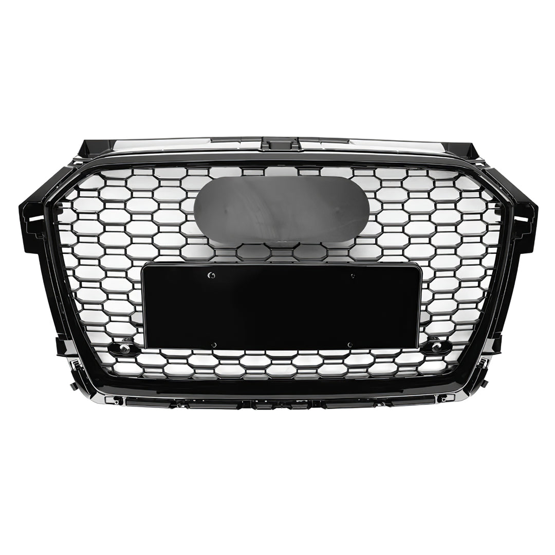 2016-2018 Audi RS1 Style Honeycomb Front Grille For Audi A1 S1 With Black Emblem