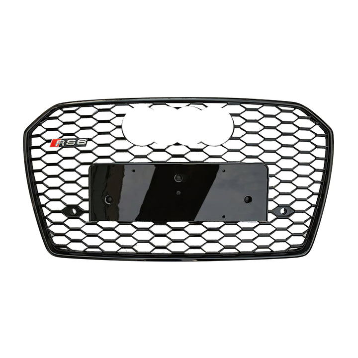 2016-2018 Audi RS6 Honeycomb Grille For Audi A6 S6 S7.5 With Black Emblem