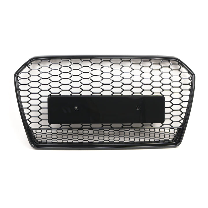 2016-2018 Audi RS6 Honeycomb Grille with Lower Mesh Quattro For Audi A6 S6 C7.5 No Emblem