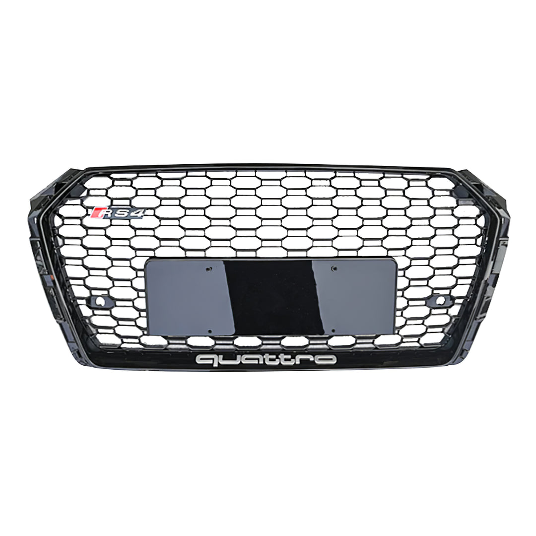 2017-2019 Audi RS4 Honeycomb Front Grille For Audi A4 S4 B9 No Emblem