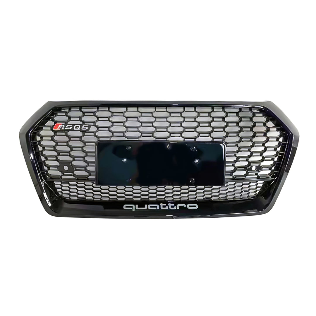 2019-2021 Audi RSQ5 Honeycomb Grille with Lower Mesh Quattto For Audi Q5 SQ5 B9 No Emblem
