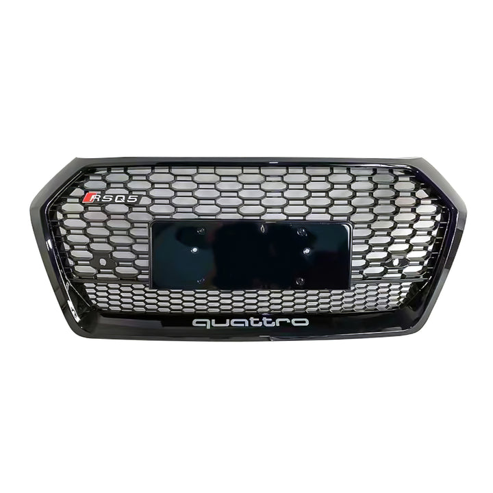 2019-2021 Audi RSQ5 Honeycomb Grille with Lower Mesh Quattto For Audi Q5 SQ5 B9 No Emblem
