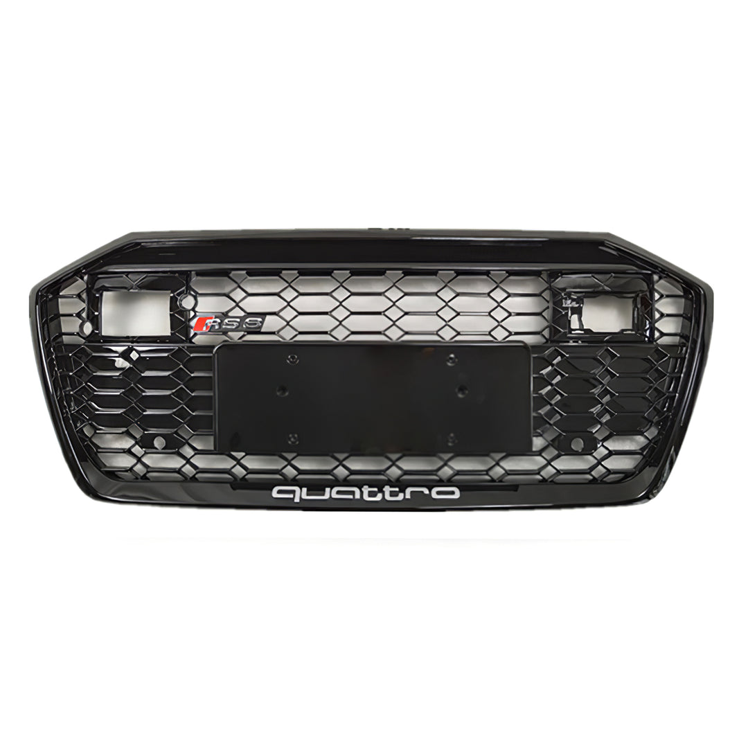 2019-2025 Audi RS6 Honeycomb Grille For Audi A6 S6 C8 C8.5 No Emblem + ACC
