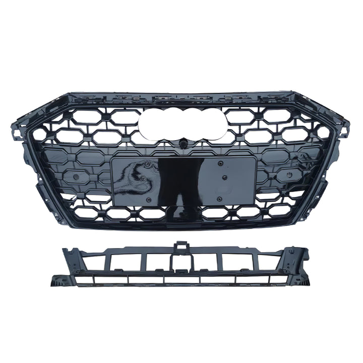 2020-2024 Audi RS3 Honeycomb Grille For Audi A3 S3 8Y S-line With Black Emblem