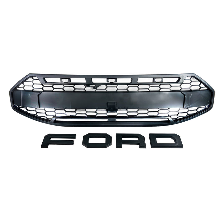 Ford Transit Custom 2024 new model raptor mesh grille — matte black